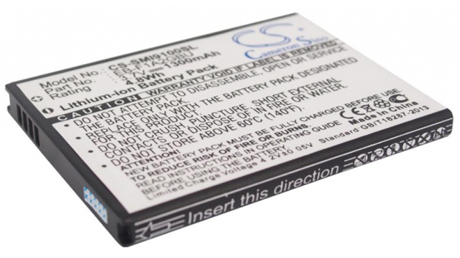 Аккумуляторная батарея EB-L102GBK для телефонов, смартфонов Samsung. Артикул iB-M1015.Емкость (mAh): 1300. Напряжение (V): 3,7