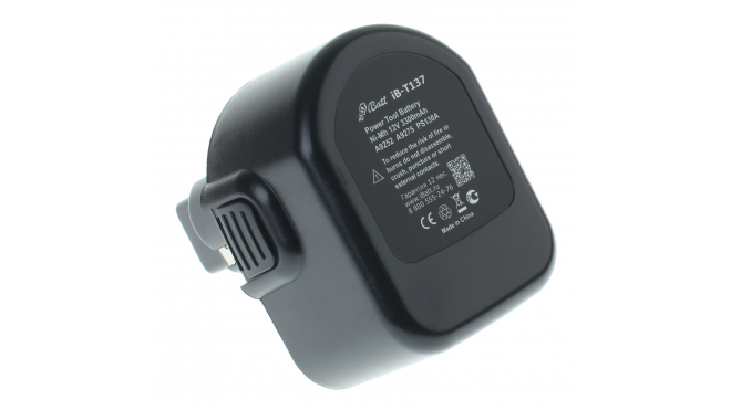 Аккумуляторная батарея для электроинструмента Black & Decker CD12CE. Артикул iB-T137.Емкость (mAh): 3300. Напряжение (V): 12