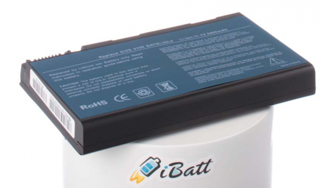 Аккумуляторная батарея для ноутбука Acer TravelMate 5215. Артикул iB-A118.Емкость (mAh): 4400. Напряжение (V): 11,1