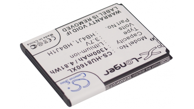 Аккумуляторная батарея iBatt iB-M1134 для телефонов, смартфонов HuaweiЕмкость (mAh): 1300. Напряжение (V): 3,7