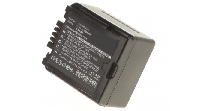 Аккумуляторная батарея VW-VBG6PPK для фотоаппаратов и видеокамер Panasonic. Артикул iB-F377.Емкость (mAh): 750. Напряжение (V): 7,4