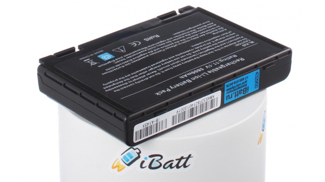 Аккумуляторная батарея для ноутбука Asus A41IE. Артикул iB-A145X.Емкость (mAh): 6800. Напряжение (V): 11,1