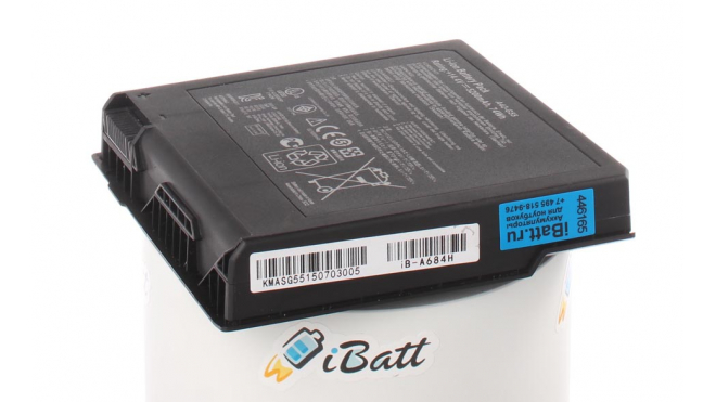 Аккумуляторная батарея для ноутбука Asus G55V. Артикул iB-A684H.Емкость (mAh): 5200. Напряжение (V): 14,4