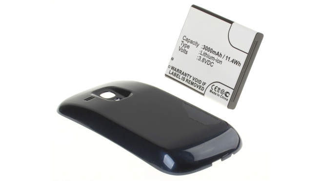 Аккумуляторная батарея для телефона, смартфона Samsung Galaxy S 3 Mini. Артикул iB-M433.Емкость (mAh): 3000. Напряжение (V): 3,8