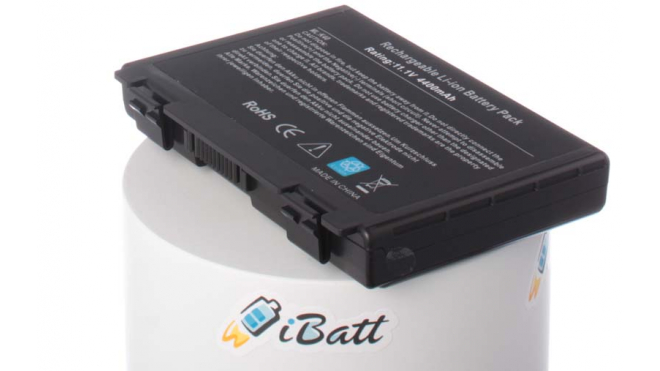 Аккумуляторная батарея для ноутбука Asus K51AB. Артикул iB-A145.Емкость (mAh): 4400. Напряжение (V): 11,1