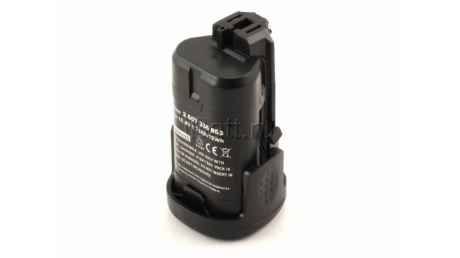Аккумуляторная батарея iBatt iB-T177 для шуруповертов и другого электроинструмента BoschЕмкость (mAh): 1500. Напряжение (V): 10,8