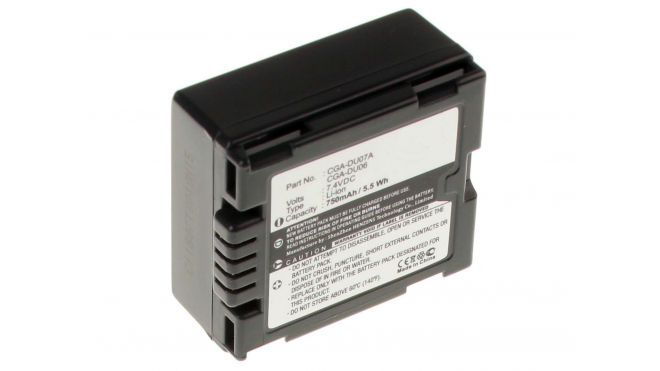 Аккумуляторные батареи для фотоаппаратов и видеокамер Panasonic VDR-D250EB-SЕмкость (mAh): 750. Напряжение (V): 7,4
