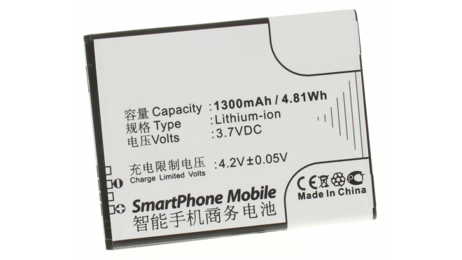Аккумуляторная батарея для телефона, смартфона Alcatel OT-4032. Артикул iB-M584.Емкость (mAh): 1300. Напряжение (V): 3,7