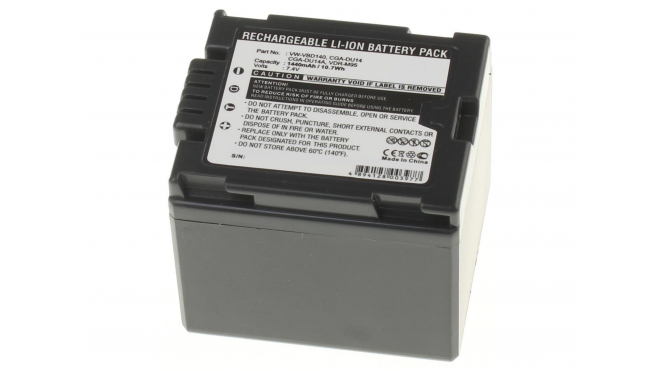 Аккумуляторная батарея CGA-DU07A для фотоаппаратов и видеокамер Hitachi. Артикул iB-F313.Емкость (mAh): 1440. Напряжение (V): 7,4