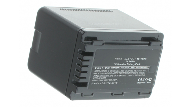 Аккумуляторные батареи для фотоаппаратов и видеокамер Panasonic HC-V210MЕмкость (mAh): 4040. Напряжение (V): 3,6