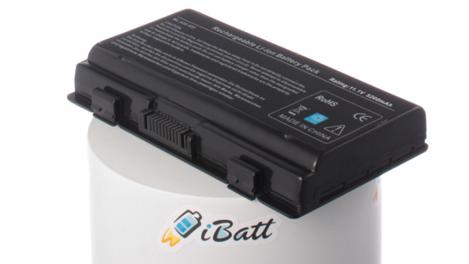 Аккумуляторная батарея для ноутбука Asus X51. Артикул iB-A182H.Емкость (mAh): 5200. Напряжение (V): 11,1