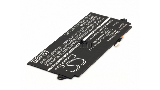 Аккумуляторная батарея для ноутбука Acer Aspire S7. Артикул iB-A608.Емкость (mAh): 4650. Напряжение (V): 7,4