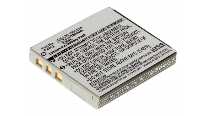 Аккумуляторная батарея iBatt iB-F274 для фотокамер и видеокамер SanyoЕмкость (mAh): 700. Напряжение (V): 3,7