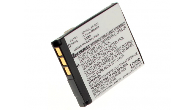 Аккумуляторные батареи для фотоаппаратов и видеокамер Sony Cyber-shot DSC-T2/PЕмкость (mAh): 680. Напряжение (V): 3,7