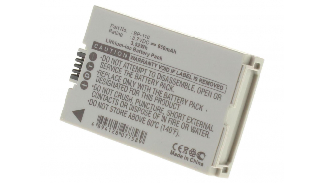 Аккумуляторная батарея iBatt iB-F136 для фотокамер и видеокамер CanonЕмкость (mAh): 950. Напряжение (V): 3,7