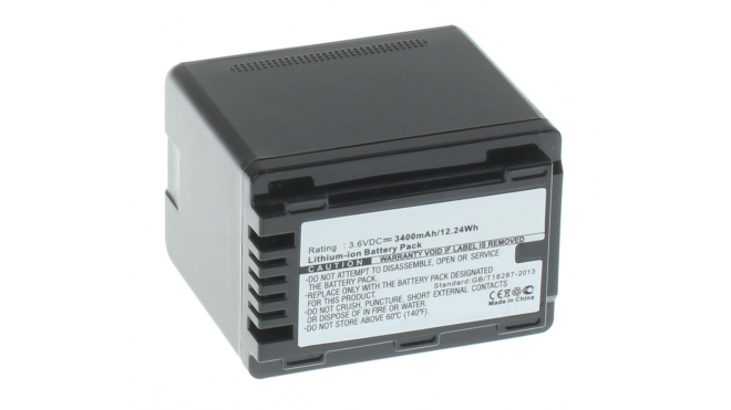 Аккумуляторные батареи для фотоаппаратов и видеокамер Panasonic HC-V520Емкость (mAh): 3400. Напряжение (V): 3,6