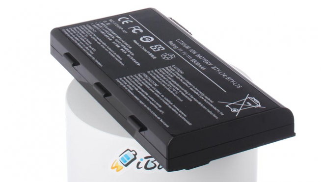 Аккумуляторная батарея для ноутбука MSI A6000. Артикул iB-A440X.Емкость (mAh): 5800. Напряжение (V): 11,1