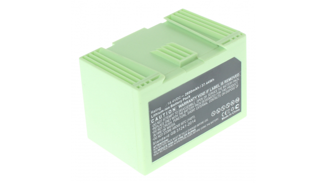 Аккумуляторная батарея для пылесоса iRobot Roomba i7. Артикул iB-T964.Емкость (mAh): 2600. Напряжение (V): 14,4
