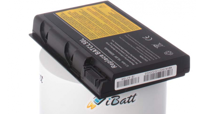 Аккумуляторная батарея для ноутбука Acer TravelMate 2355. Артикул iB-A115H.Емкость (mAh): 5200. Напряжение (V): 14,8