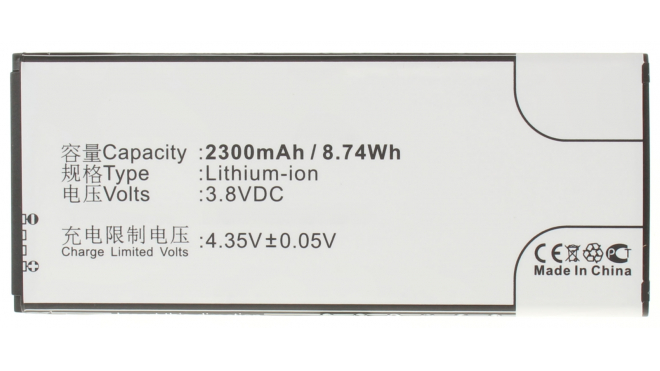 Аккумуляторная батарея для телефона, смартфона Huawei Hinor H30. Артикул iB-M650.Емкость (mAh): 2300. Напряжение (V): 3,8