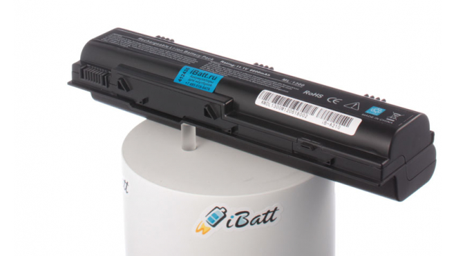 Аккумуляторная батарея для ноутбука Dell Inspiron B120. Артикул iB-A210.Емкость (mAh): 6600. Напряжение (V): 11,1