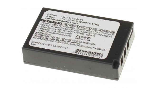 Аккумуляторная батарея PS-BLS1 для фотоаппаратов и видеокамер Olympus. Артикул iB-F205.Емкость (mAh): 1150. Напряжение (V): 7,4