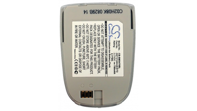 Аккумуляторная батарея CS-SMX478SL для телефонов, смартфонов Samsung. Артикул iB-M272.Емкость (mAh): 750. Напряжение (V): 3,7