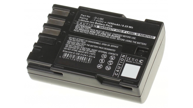 Аккумуляторные батареи для фотоаппаратов и видеокамер Pentax K5 IISЕмкость (mAh): 1250. Напряжение (V): 7,4