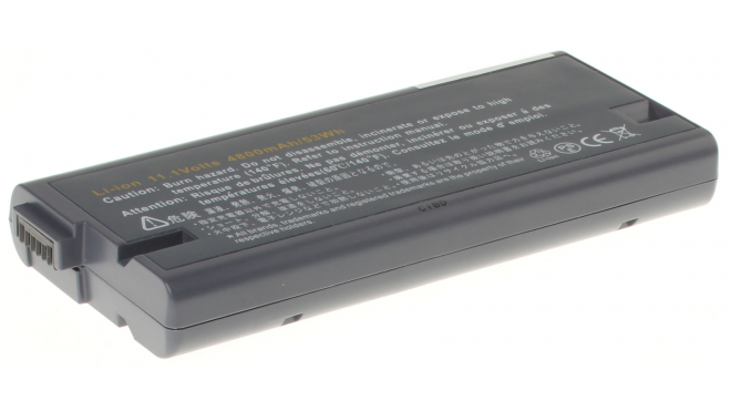 Аккумуляторная батарея для ноутбука Sony VAIO VGN-A17SP. Артикул iB-A1310.Емкость (mAh): 4800. Напряжение (V): 11,1