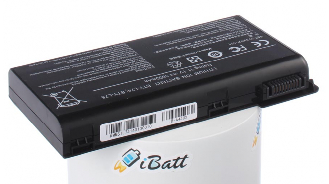 Аккумуляторная батарея для ноутбука MSI CX705. Артикул iB-A440X.Емкость (mAh): 5800. Напряжение (V): 11,1