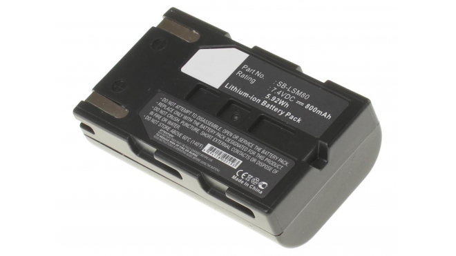 Аккумуляторные батареи для фотоаппаратов и видеокамер Samsung SC-D363Емкость (mAh): 800. Напряжение (V): 7,4