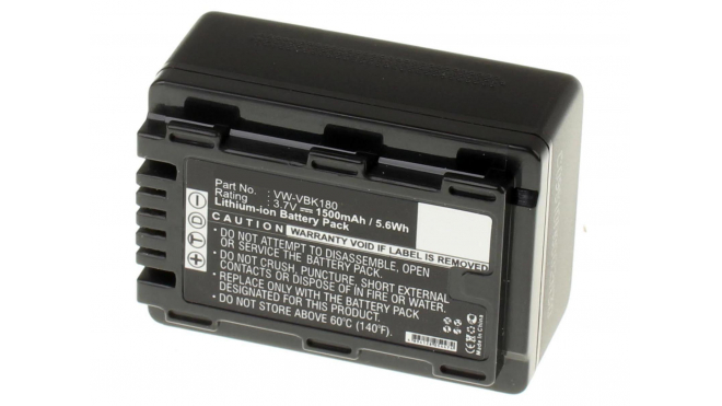 Аккумуляторные батареи для фотоаппаратов и видеокамер Panasonic HDC-SD90Емкость (mAh): 1500. Напряжение (V): 3,7