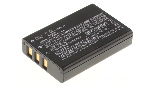Аккумуляторная батарея NP-120 для фотоаппаратов и видеокамер Pentax. Артикул iB-F389.Емкость (mAh): 1800. Напряжение (V): 3,7