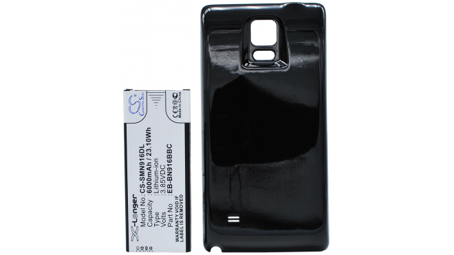 Аккумуляторная батарея для телефона, смартфона Samsung SM-N9109W Galaxy Note 4 Duos. Артикул iB-M760.Емкость (mAh): 6000. Напряжение (V): 3,85