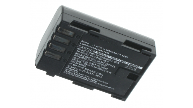 Аккумуляторные батареи для фотоаппаратов и видеокамер Panasonic Lumix DMC-GH3HGKЕмкость (mAh): 1600. Напряжение (V): 7,4