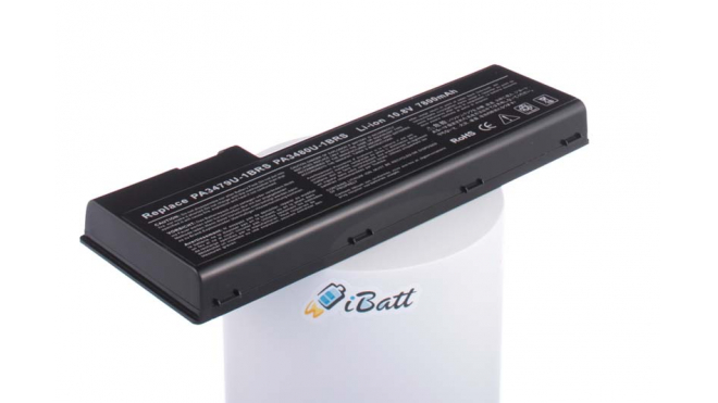 Аккумуляторная батарея PA3479U-1BRS для ноутбуков Toshiba. Артикул iB-A541H.Емкость (mAh): 7800. Напряжение (V): 10,8
