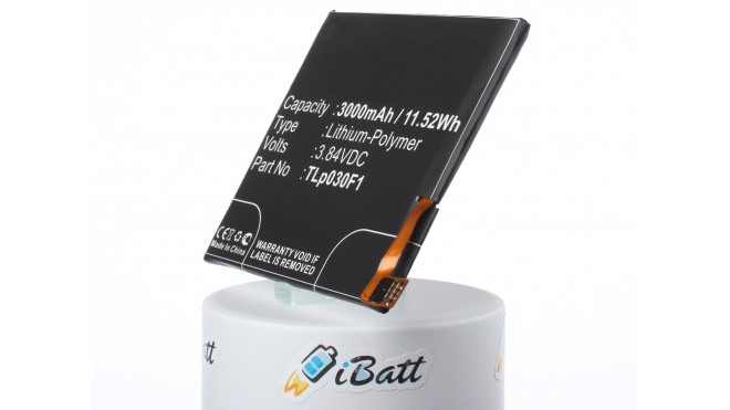 Аккумуляторная батарея для телефона, смартфона Alcatel One Touch Idol 4S LTE. Артикул iB-M1241.Емкость (mAh): 3000. Напряжение (V): 3,84