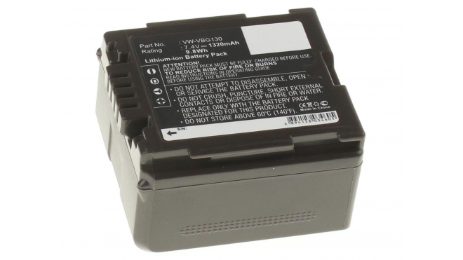 Аккумуляторная батарея VW-VBG260E-K для фотоаппаратов и видеокамер Panasonic. Артикул iB-F320.Емкость (mAh): 1320. Напряжение (V): 7,4