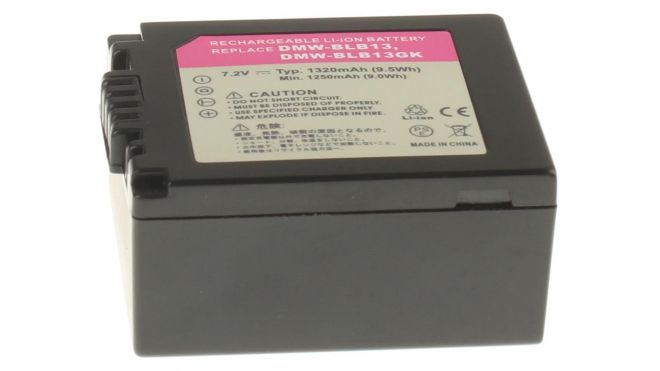 Аккумуляторная батарея DMW-BLB13GK для фотоаппаратов и видеокамер Panasonic. Артикул iB-F221.Емкость (mAh): 1250. Напряжение (V): 7,4