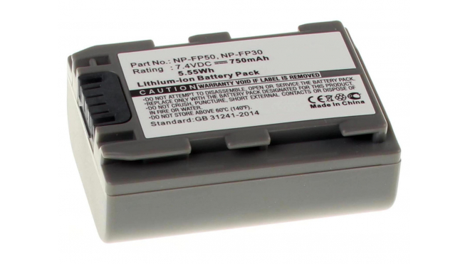 Аккумуляторные батареи для фотоаппаратов и видеокамер Sony DCR-DVD605EЕмкость (mAh): 750. Напряжение (V): 7,4