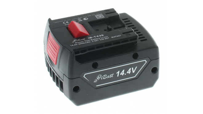 Аккумуляторная батарея iBatt iB-T439 для шуруповертов и другого электроинструмента BoschЕмкость (mAh): 4000. Напряжение (V): 14,4