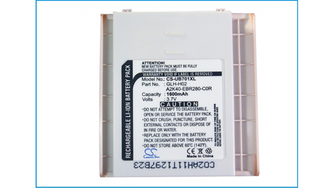 Аккумуляторная батарея iBatt iB-M230 для телефонов, смартфонов GigabyteЕмкость (mAh): 1600. Напряжение (V): 3,7