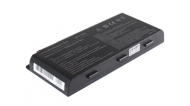 Аккумуляторная батарея для ноутбука MSI GT70 0ND-280. Артикул iB-A456H.Емкость (mAh): 7800. Напряжение (V): 11,1