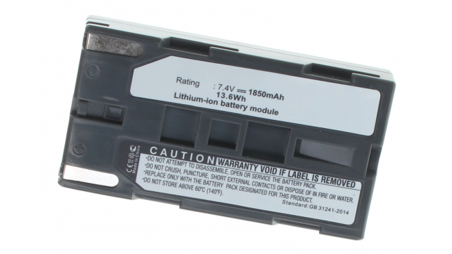 Аккумуляторные батареи для фотоаппаратов и видеокамер Samsung VM-A400Емкость (mAh): 1850. Напряжение (V): 7,4