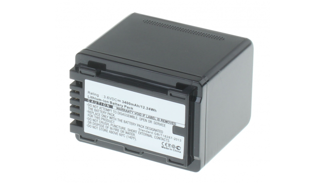 Аккумуляторные батареи для фотоаппаратов и видеокамер Panasonic HC-V510Емкость (mAh): 3400. Напряжение (V): 3,6