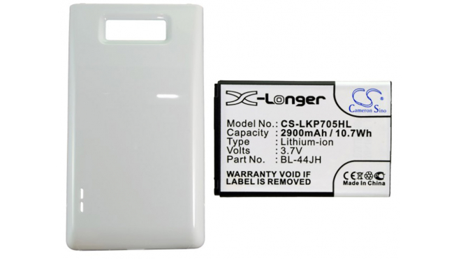 Аккумуляторная батарея iBatt iB-M463 для телефонов, смартфонов LGЕмкость (mAh): 2900. Напряжение (V): 3,7