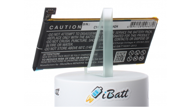 Аккумуляторная батарея iBatt iB-M915 для телефонов, смартфонов AsusЕмкость (mAh): 2300. Напряжение (V): 3,8