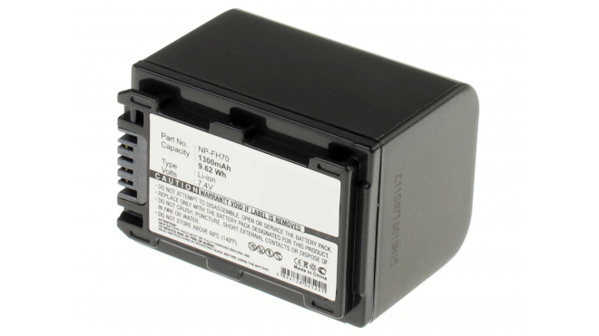 Аккумуляторные батареи для фотоаппаратов и видеокамер Sony DCR-SX41EЕмкость (mAh): 1300. Напряжение (V): 7,4