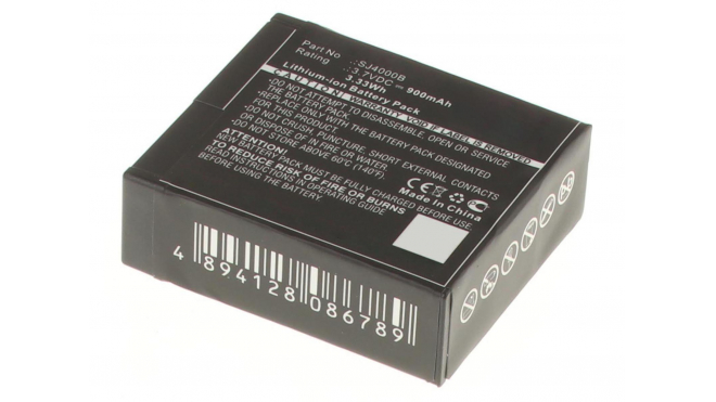 Аккумуляторные батареи для фотоаппаратов и видеокамер SJCAM Sports Cam W7Емкость (mAh): 900. Напряжение (V): 3,7