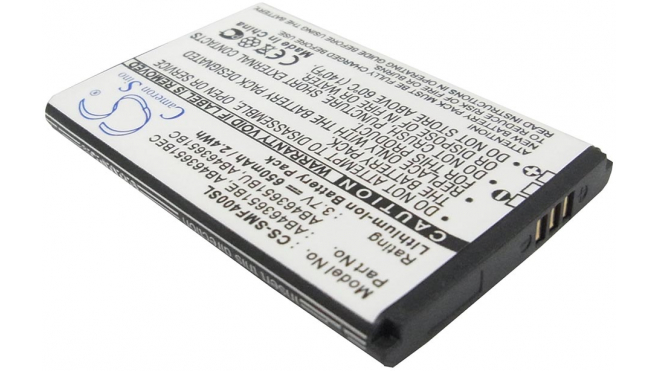 Аккумуляторная батарея для телефона, смартфона Samsung GT-S5600. Артикул iB-M1001.Емкость (mAh): 650. Напряжение (V): 3,7